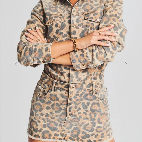 💓SER.OYA Linda Dress Denim Short Dress - Picture 2 of 6